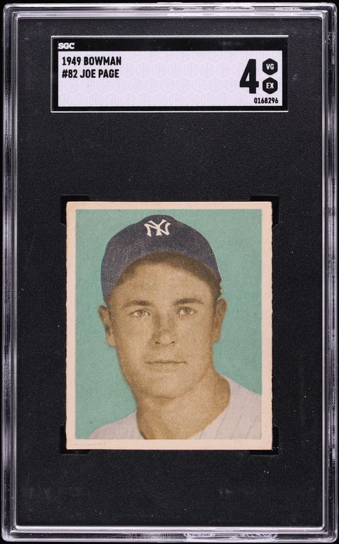 1949 Bowman Joe Page #82 SGC 4 VGEX
