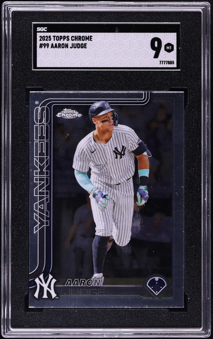 2025 Topps Chrome Aaron Judge #99 SGC 9 MINT