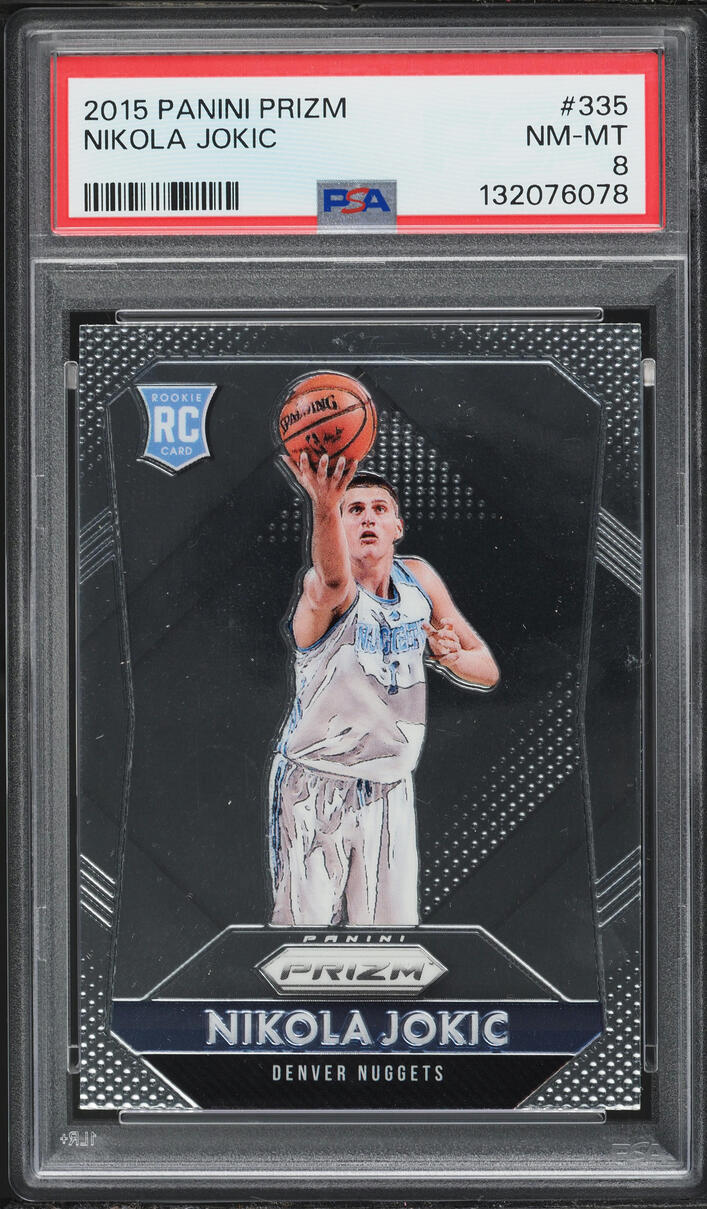 2015 Panini Prizm Nikola Jokic ROOKIE #335 PSA 8 NM-MT
