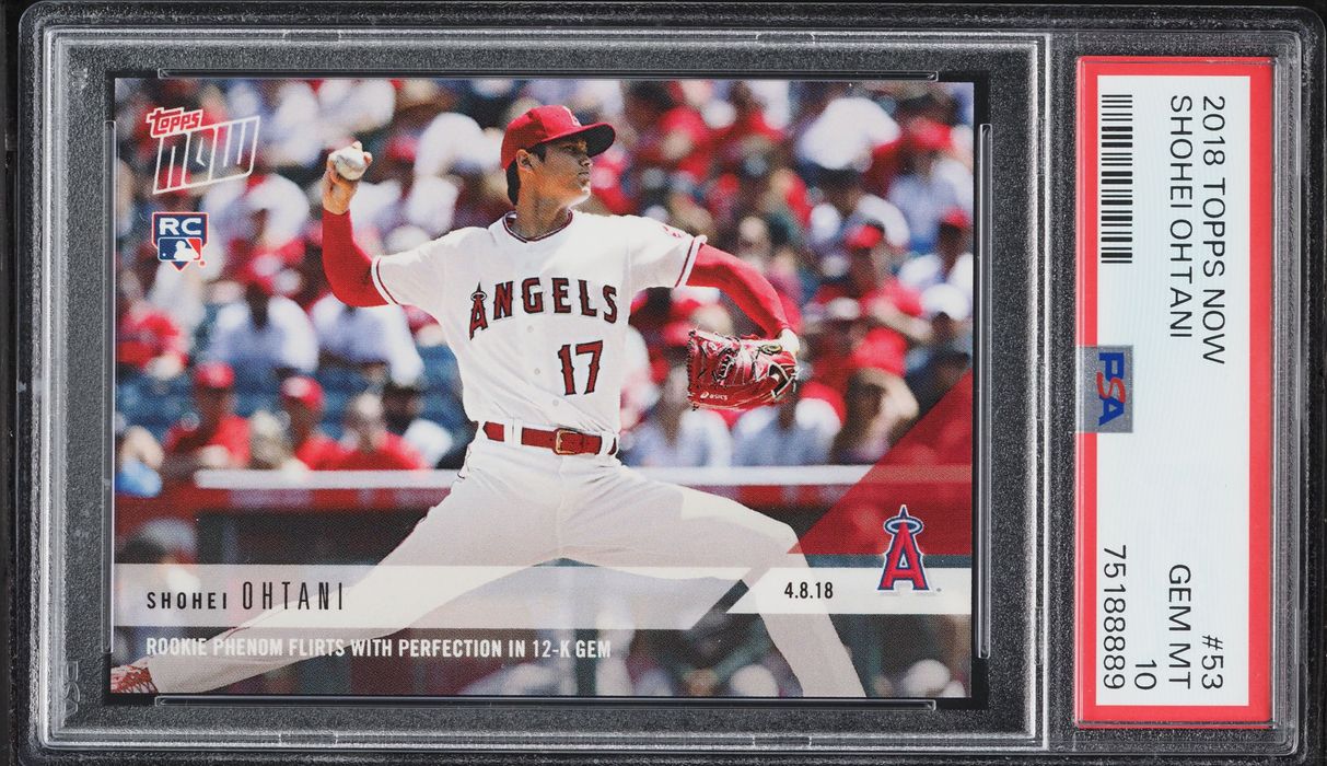 2018 Topps Now Shohei Ohtani ROOKIE #53 PSA 10 GEM MINT
