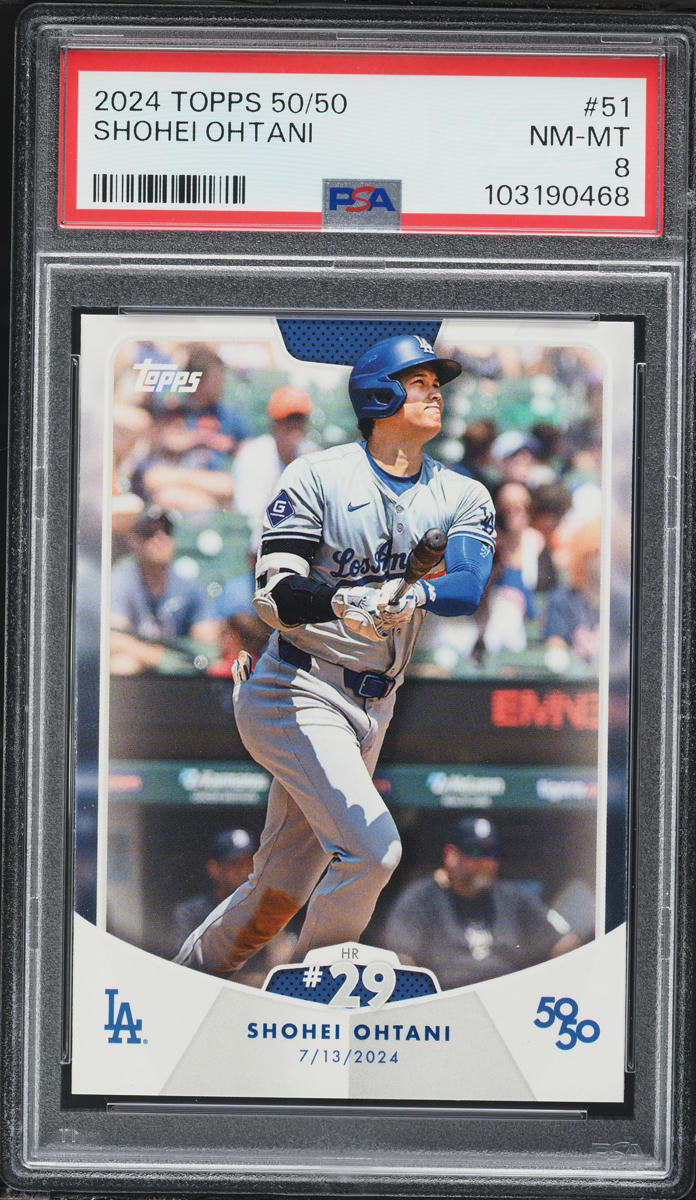 2024 Topps 50/50 Shohei Ohtani #51 PSA 8 NM-MT