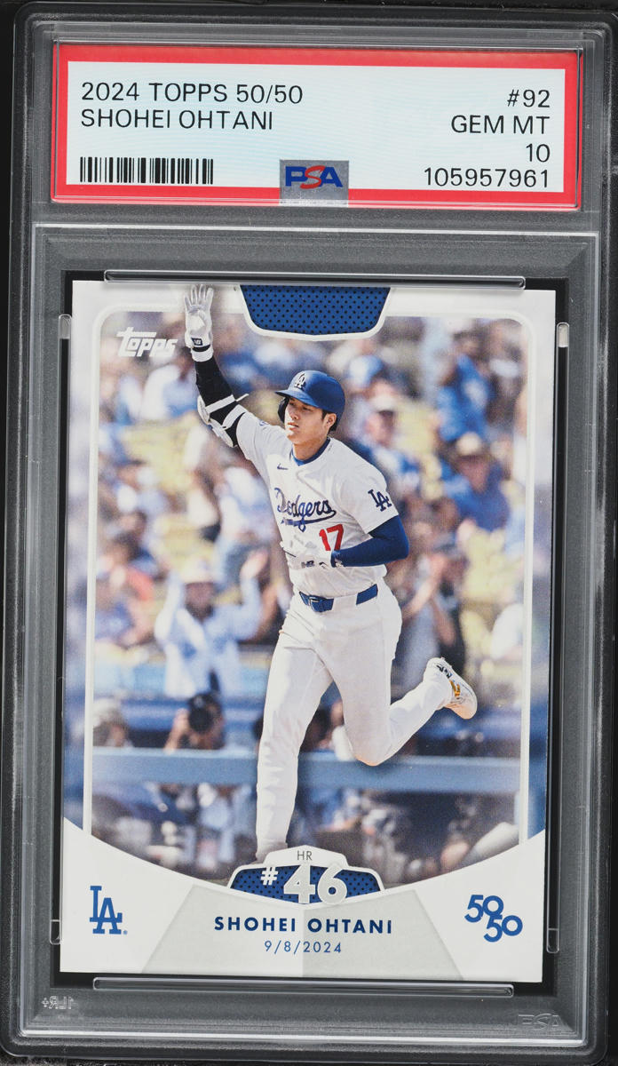 2024 Topps 50/50 Shohei Ohtani #92 PSA 10 GEM MINT