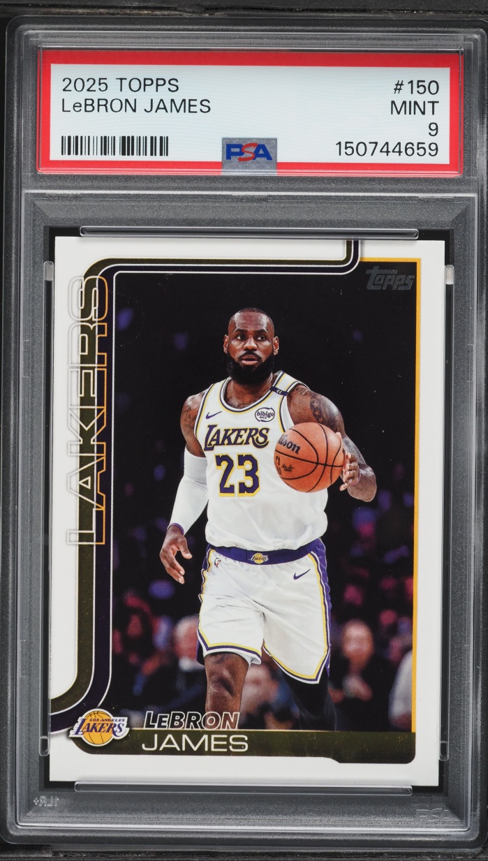 2025 Topps Basketball LeBron James #150 PSA 9 MINT