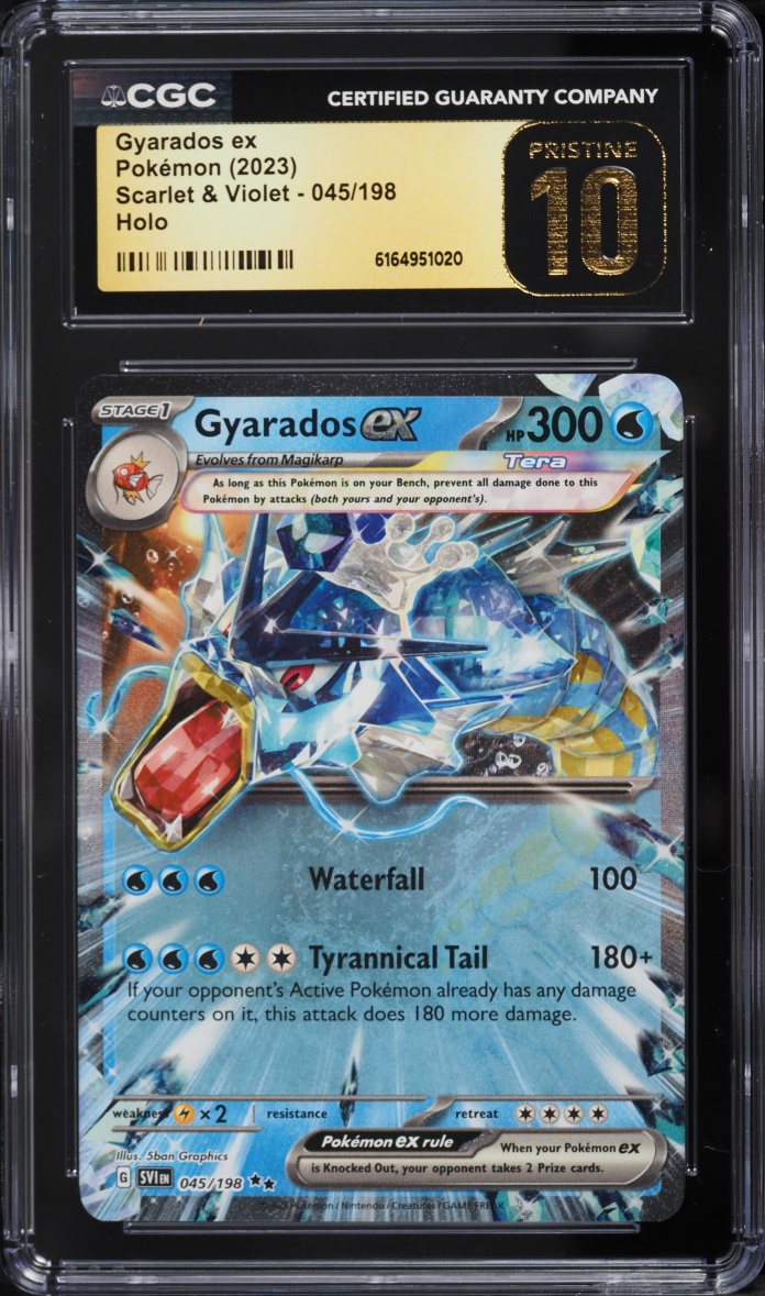 2023 Pokemon Scarlet & Violet Holo Gyarados EX #45 CGC 10 PRISTINE