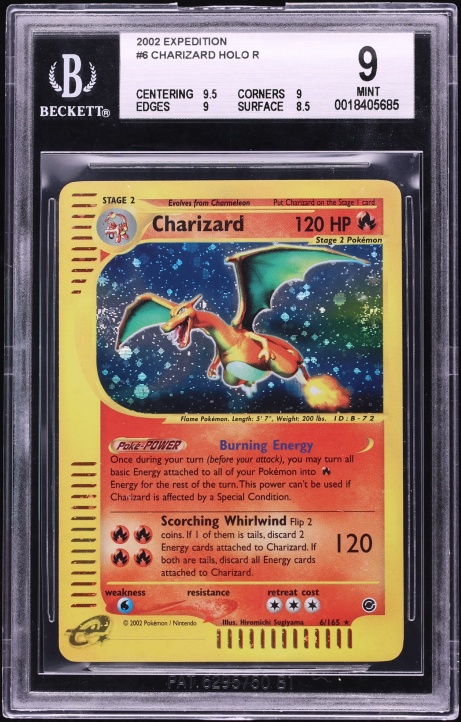 2002 Pokemon Expedition Holo Charizard #6 BGS 9 MINT