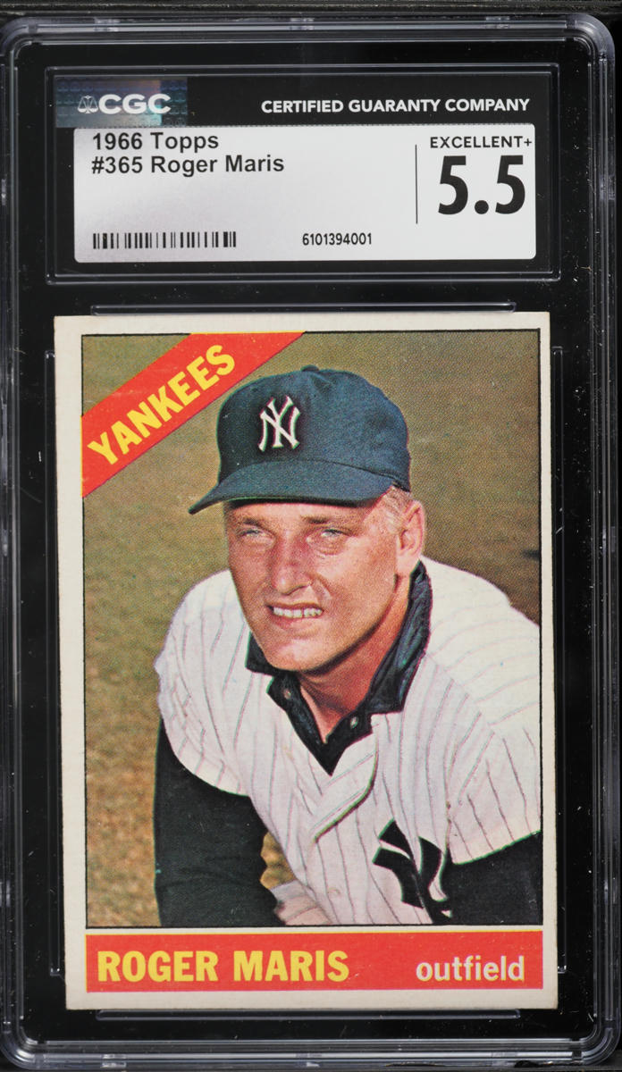 1966 Topps Roger Maris #365 CGC 5.5 EX+