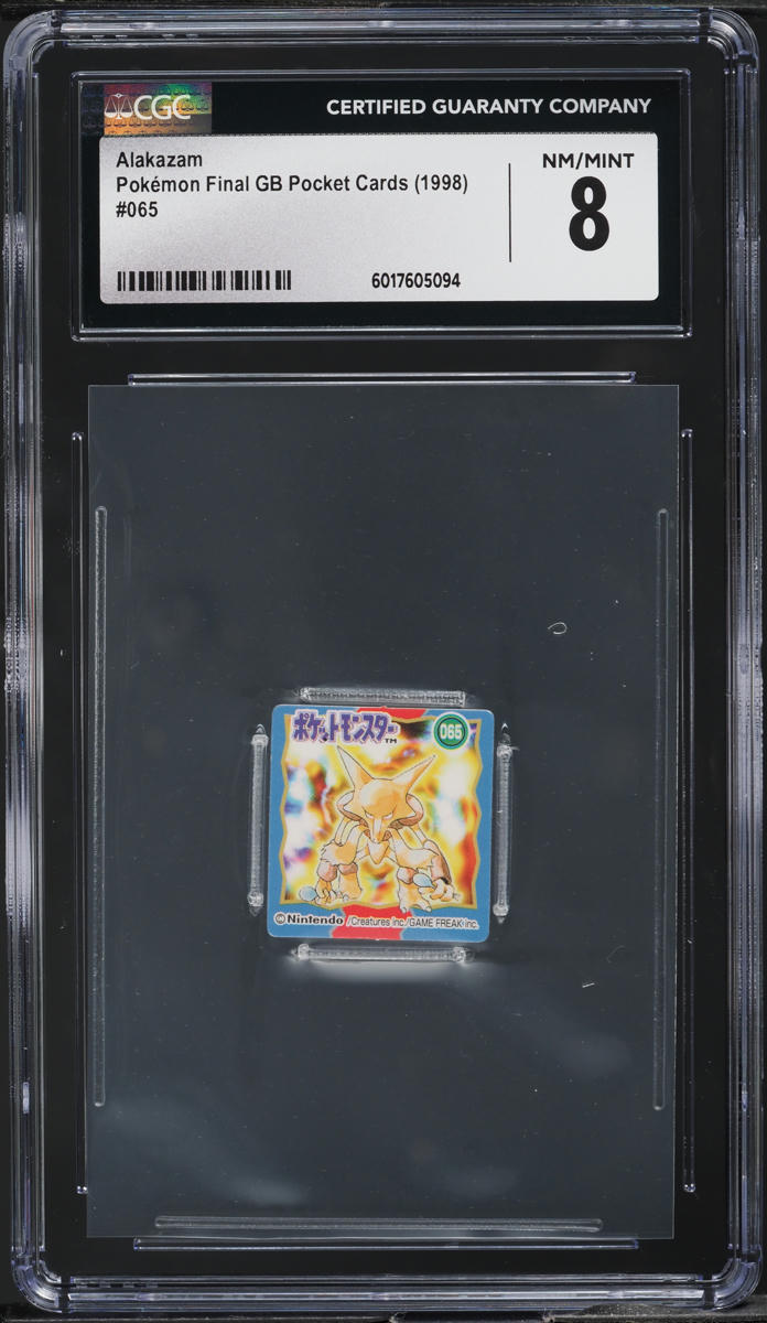 1998 Pokemon Japanese Final GB Pocket Cards Alakazam #065 CGC 8 NM-MT