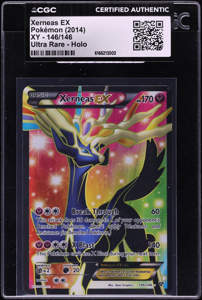2014 Pokemon XY Full Art Xerneas EX #146 CGC AUTH
