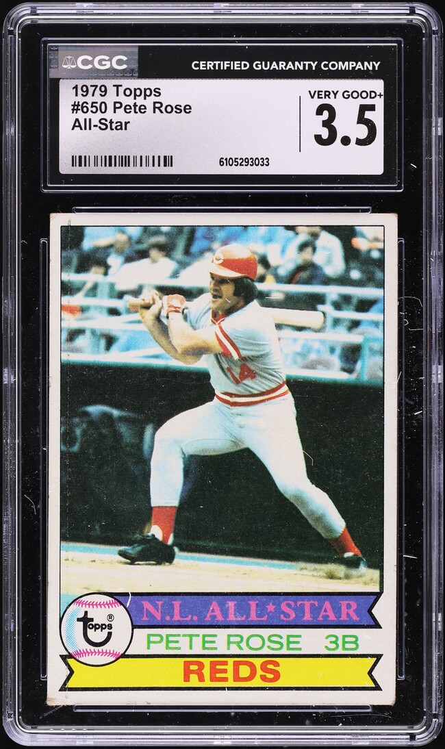 1979 Topps Pete Rose ALL-STAR #650 CGC 3.5 VG+