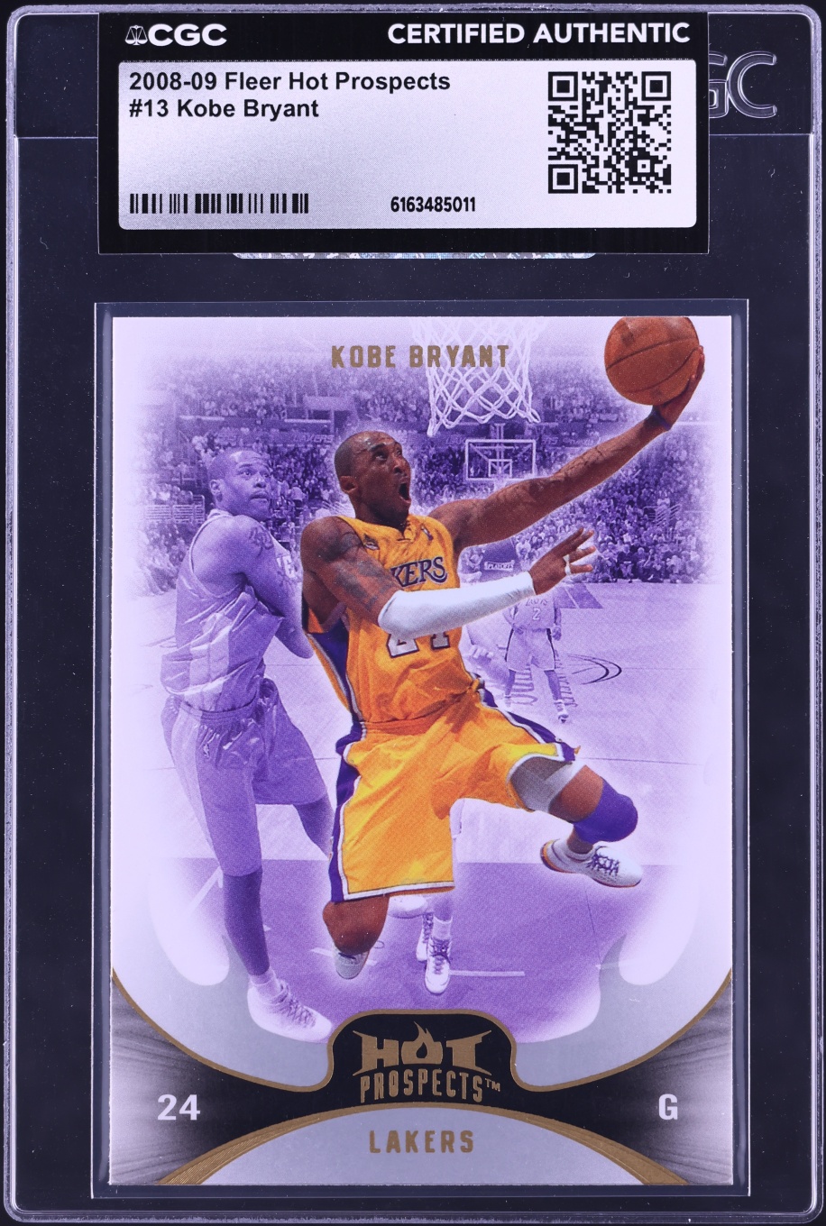 2008 Fleer Hot Prospects Kobe Bryant #13 CGC AUTH