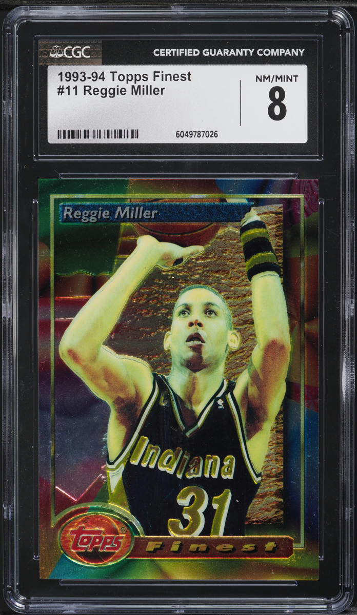 1993 Finest Basketball Reggie Miller #11 CGC 8 NM-MT