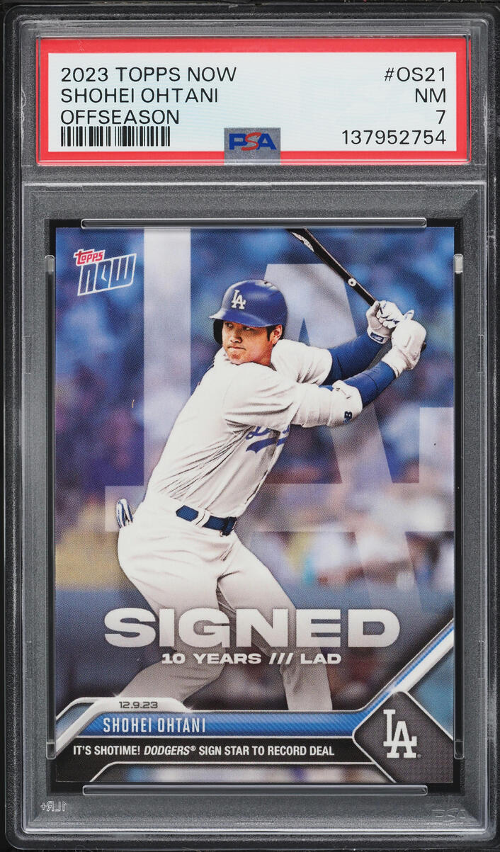 2023 Topps Now Off-Season Shohei Ohtani #OS21 PSA 7 NRMT