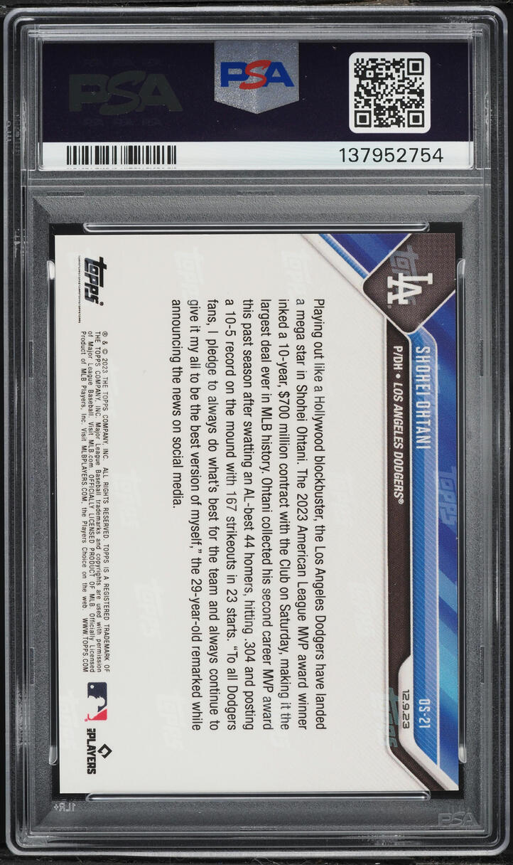 2023 Topps Now Off-Season Shohei Ohtani #OS21 PSA 7 NRMT