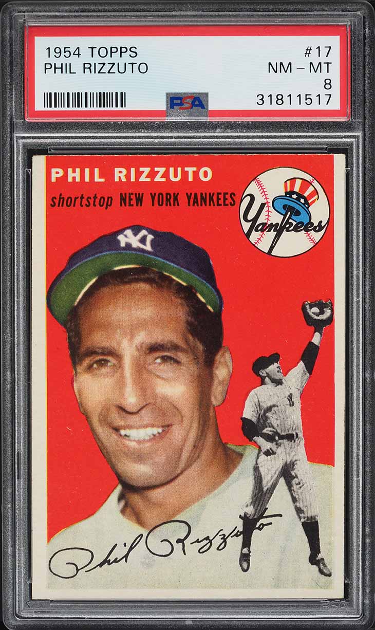 1954 Topps Phil Rizzuto #17 PSA 8 NM-MT