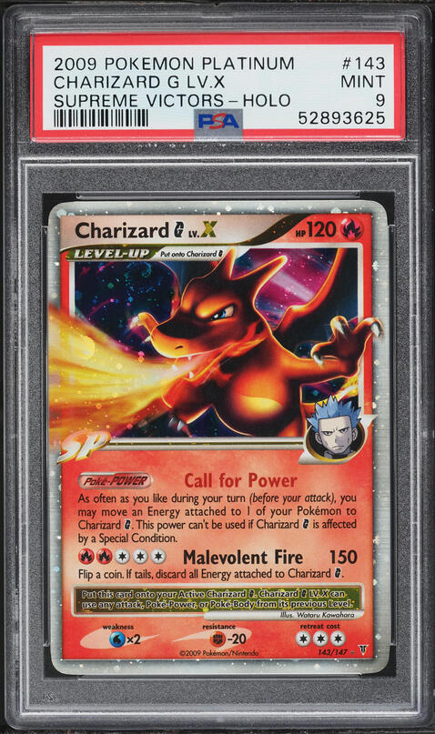2009 Pokemon Japanese Half Deck 1st Edition Holo Charizard G Lv.X
