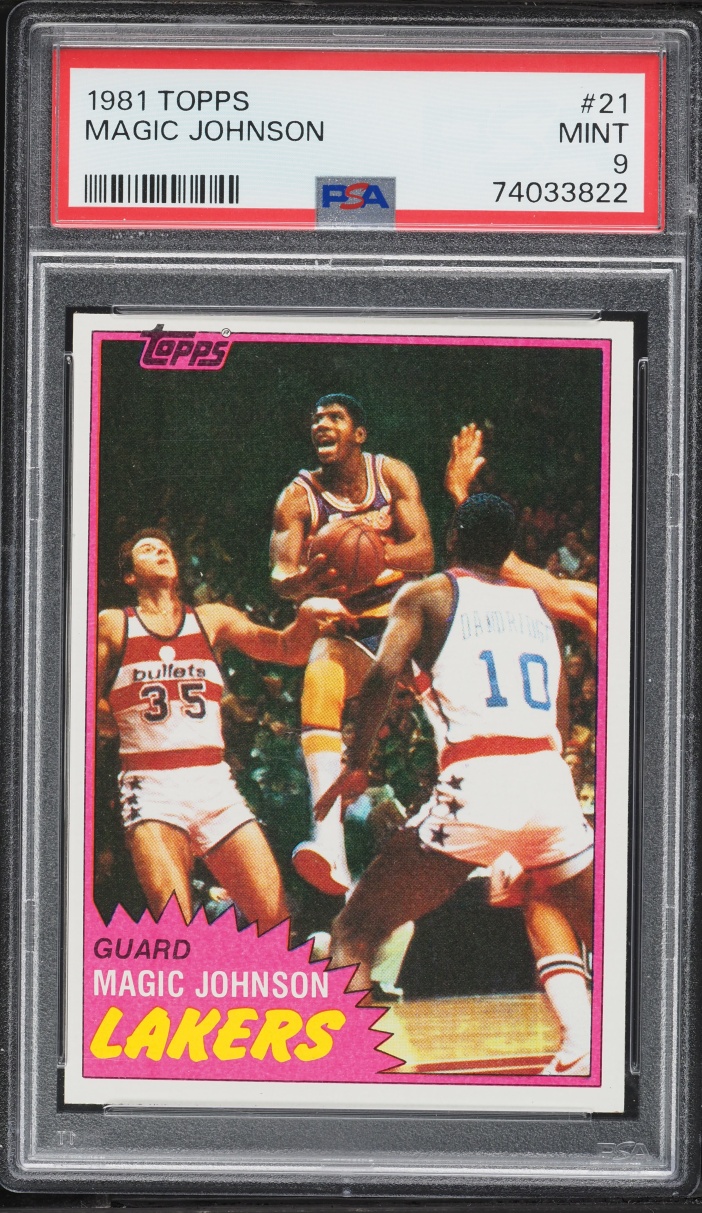 1981 Topps Basketball Magic Johnson #21 PSA 9 MINT