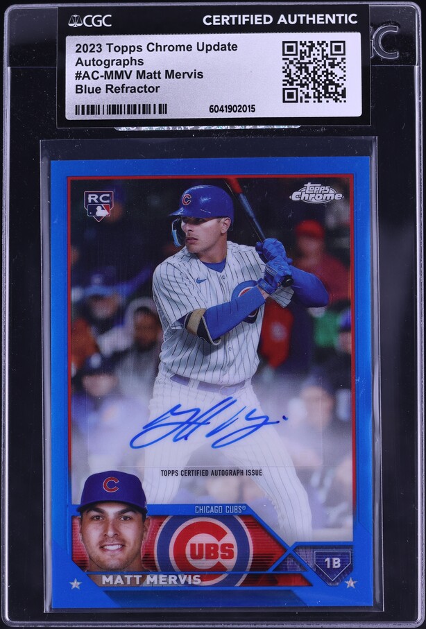 2023 Topps Chrome Update Refractor Mark Vientos ROOKIE AUTO