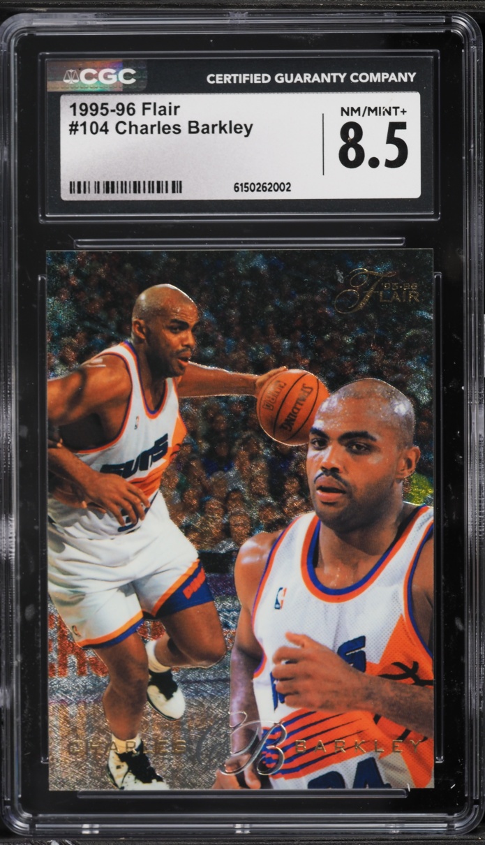 1995 Flair Basketball Charles Barkley #104 CGC 8.5 NM-MT+