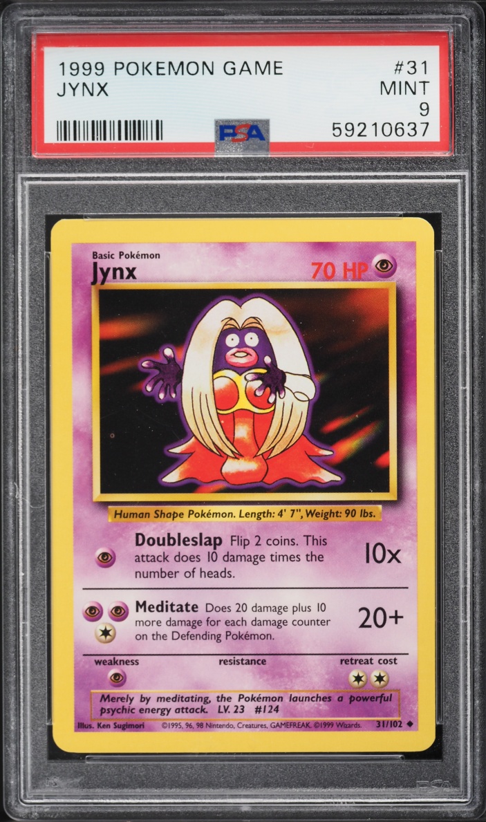 1999 Pokemon Base Set Jynx #31 PSA 9 MINT