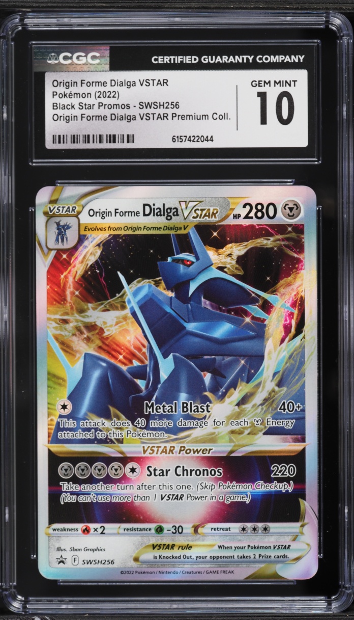 2022 Pokemon Sword & Shield Promo Origin Forme Dialga VSTAR #SWSH256 CGC 10 GEM MINT
