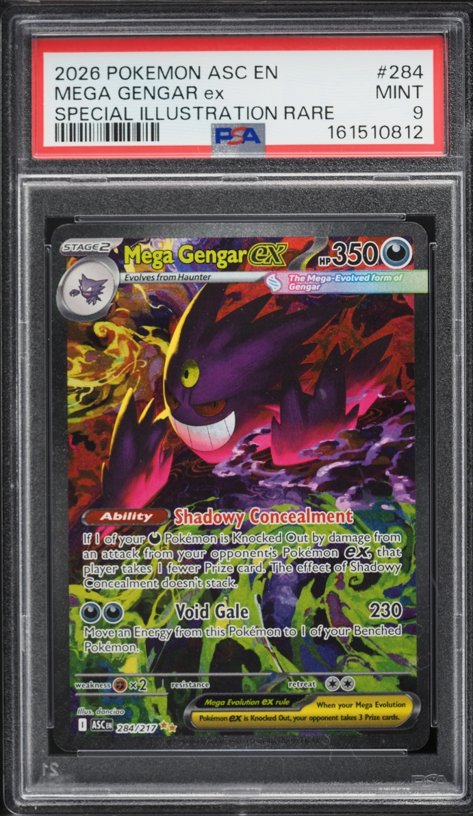 2026 Pokemon Mega Evolution Ascended Heroes SIR Mega Gengar EX #284 PSA 9 MINT