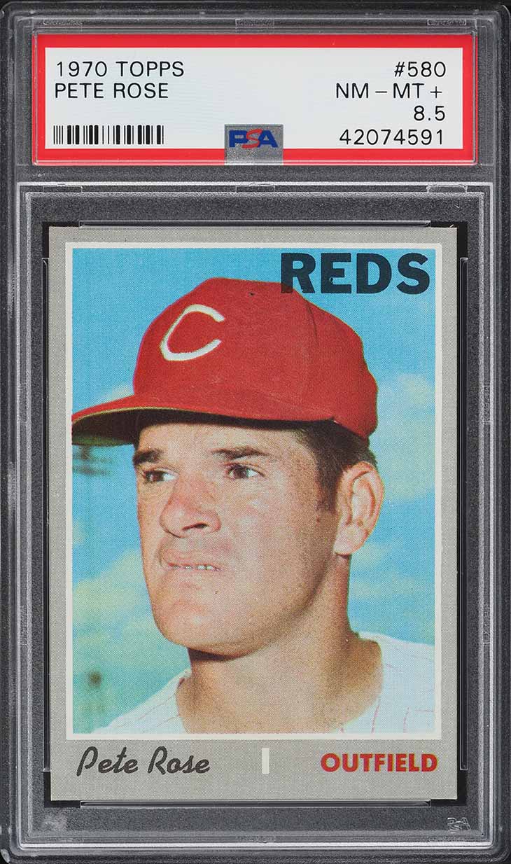1970 Topps Pete Rose #580 PSA 8.5 NM-MT+