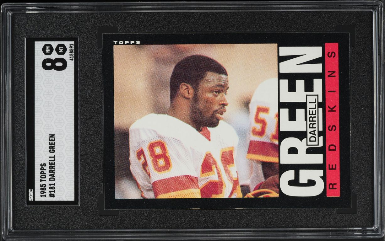 1985 Topps Football Darrell Green #181 SGC 8 NM-MT