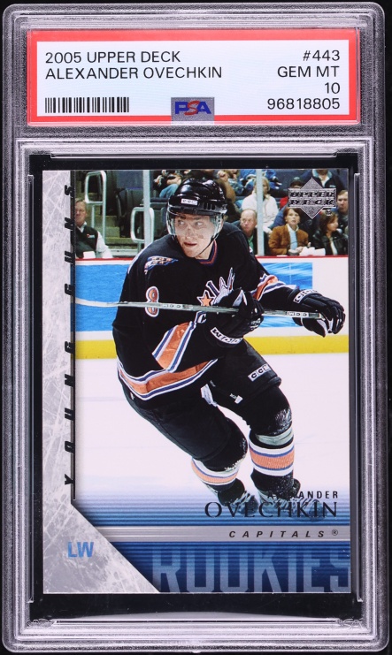 2005 Upper Deck Young Guns Alexander Ovechkin ROOKIE #443 PSA 10 GEM MINT