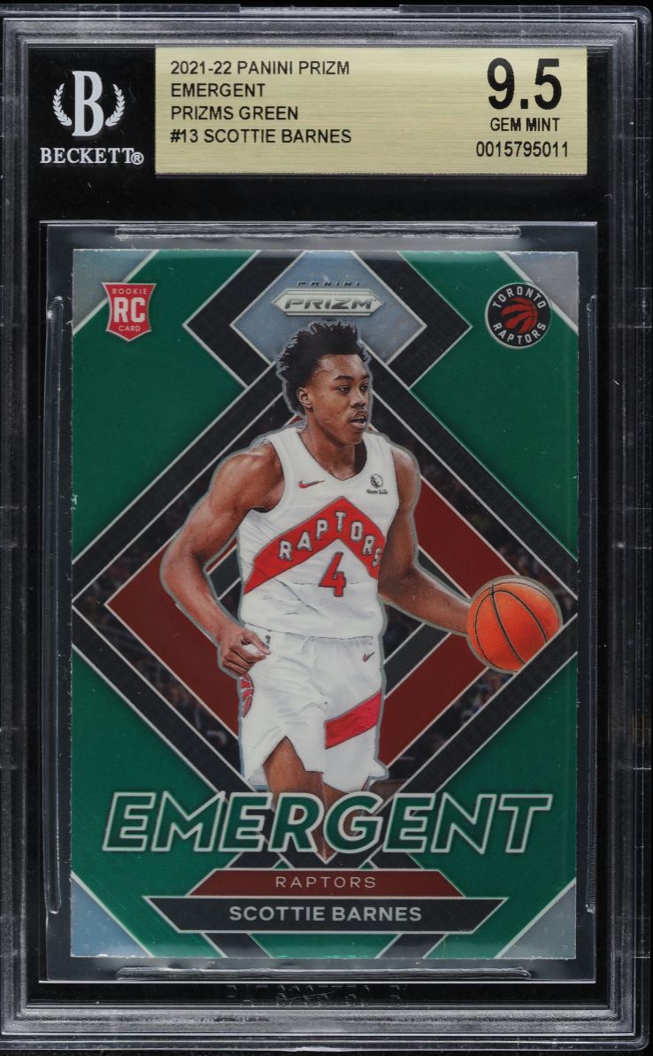 2021 Leaf Metal Pink Rainbow Scottie Barnes ROOKIE AUTO DNA 10 /25