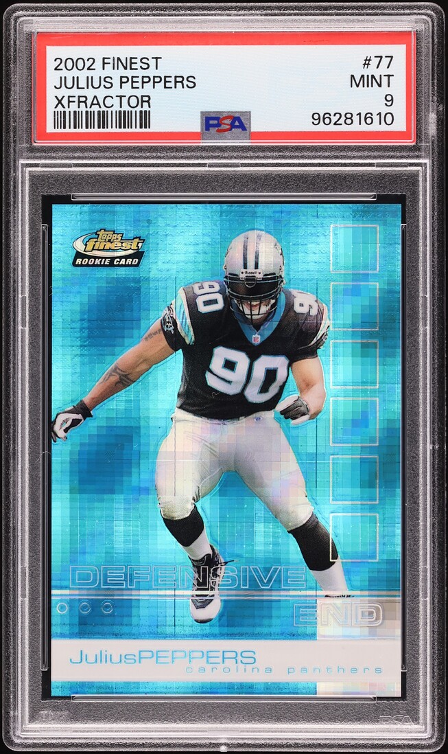 2002 Finest Xfractor Julius Peppers /20 #77 PSA 9 MINT