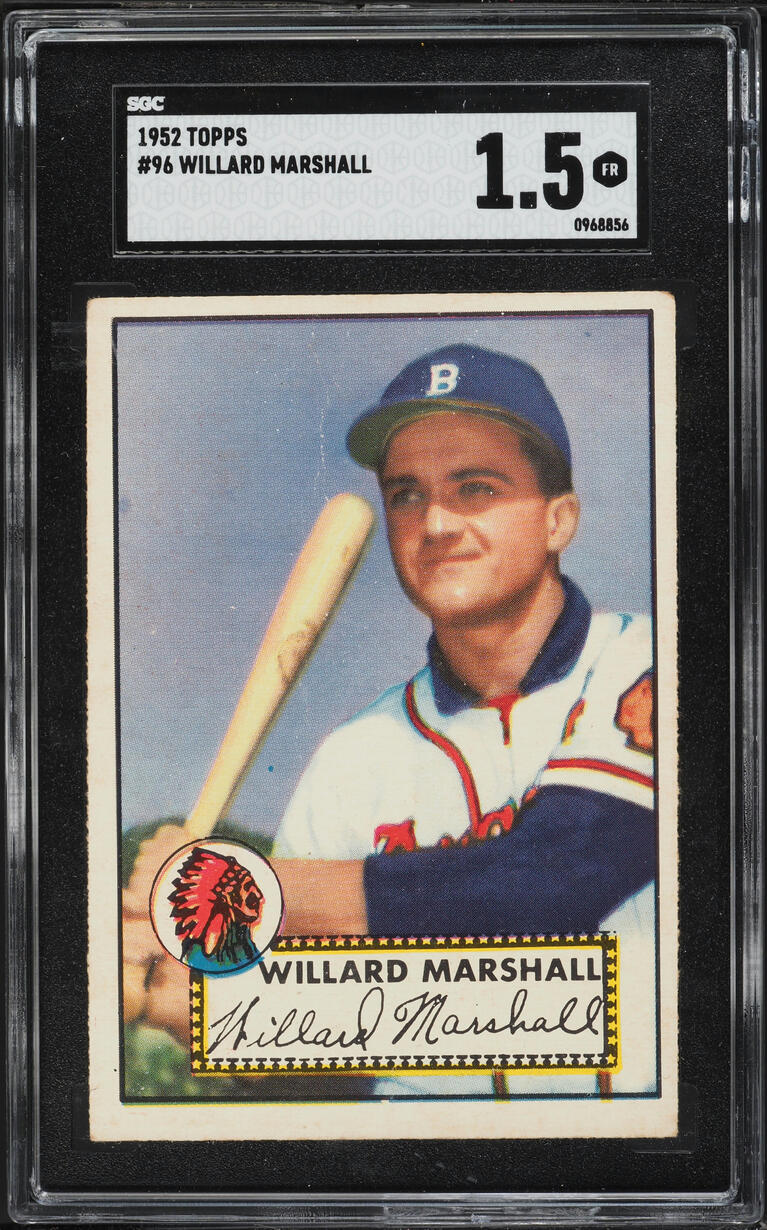 1952 Topps Willard Marshall #96 SGC 1.5 FR