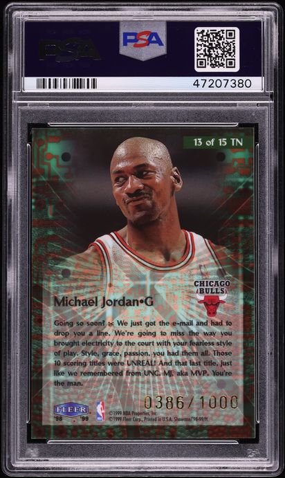 1998 Flair Showcase Takeit2.Net Michael Jordan /1000 #13 PSA 10 GEM MINT