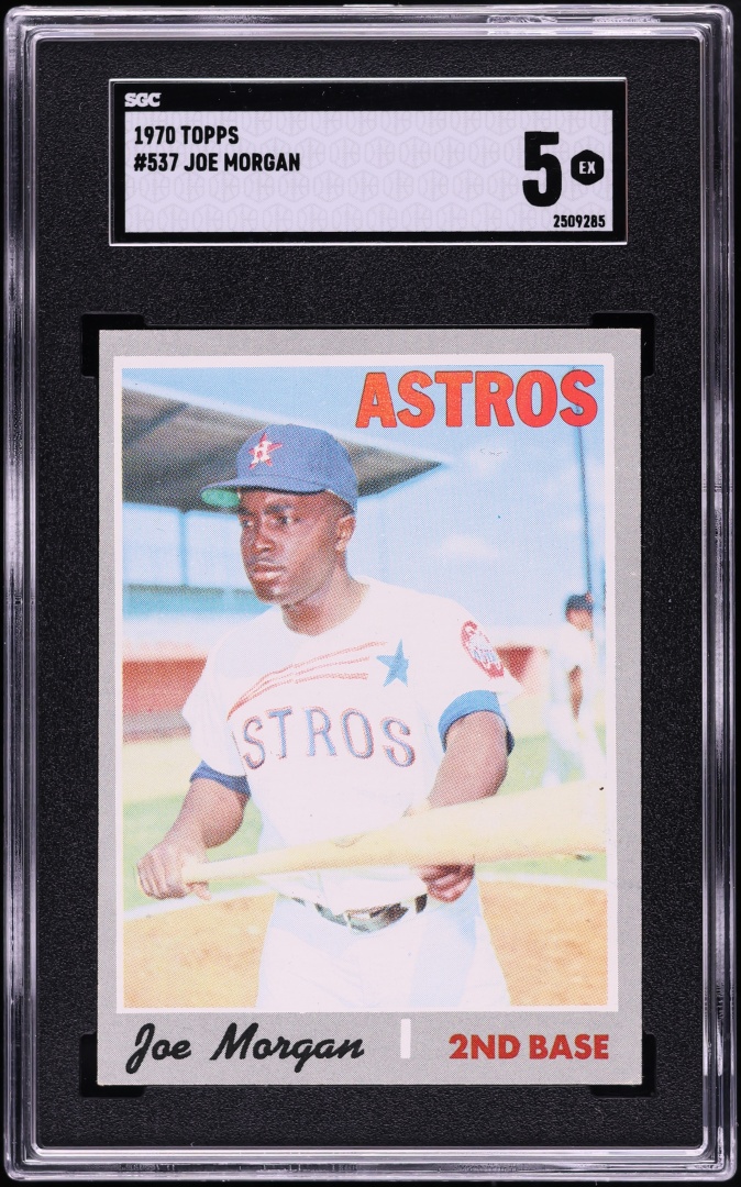 1970 Topps Joe Morgan #537 SGC 5 EX