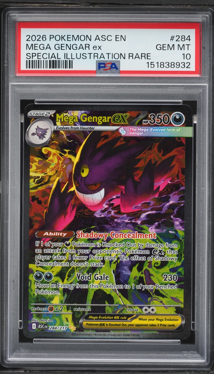 2026 Pokemon Mega Evolution Ascended Heroes SIR Mega Gengar ex #284 PSA 10 GEM MINT