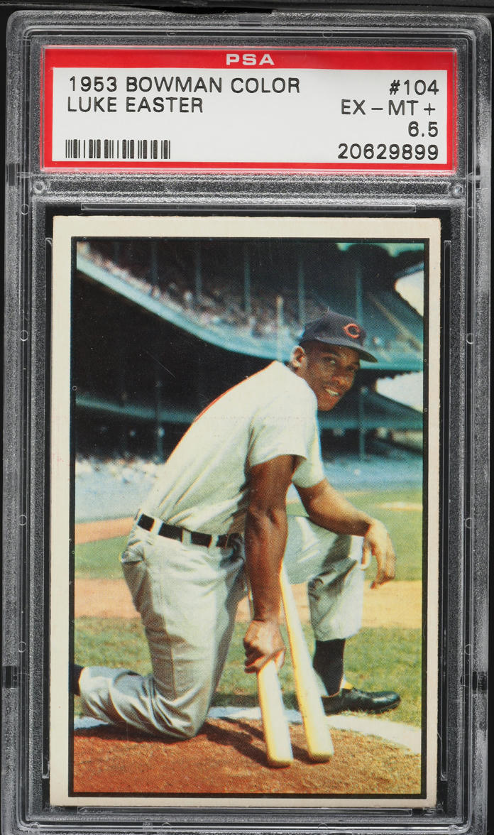 1953 Bowman Color Luke Easter #104 PSA 6.5 EXMT+