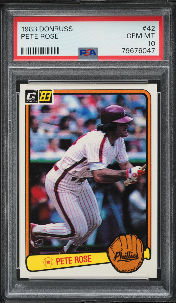 1983 Donruss Pete Rose #42 PSA 10 GEM MINT