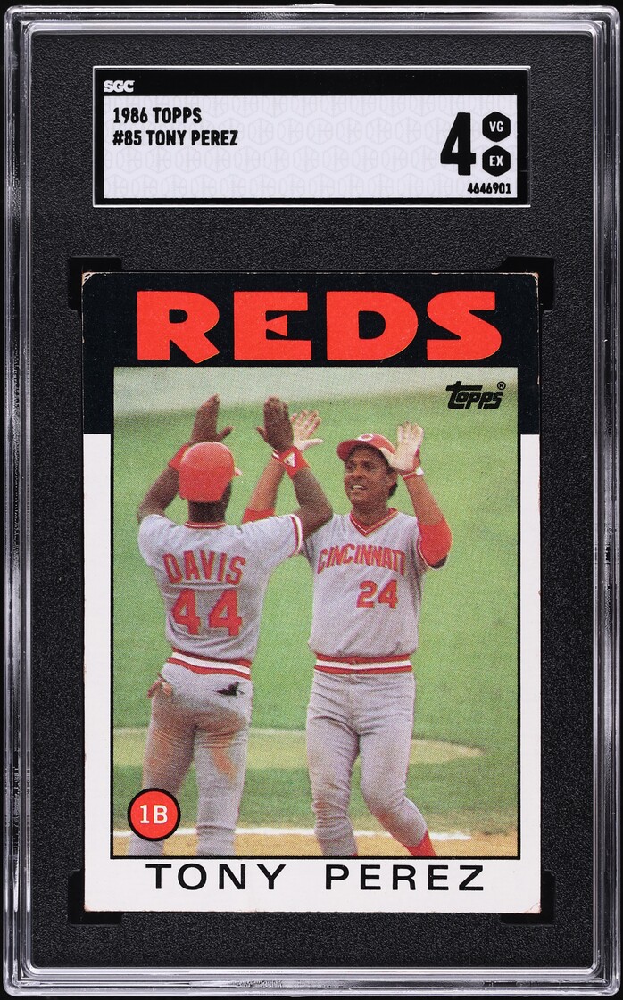 1986 Topps Tony Perez #85 SGC 4 VGEX