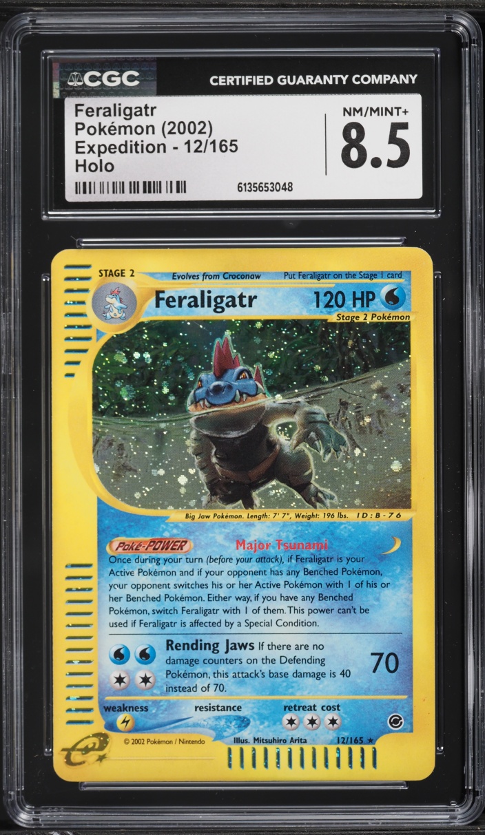 2002 Pokemon Expedition Holo Feraligatr #12 CGC 8.5 NM-MT+
