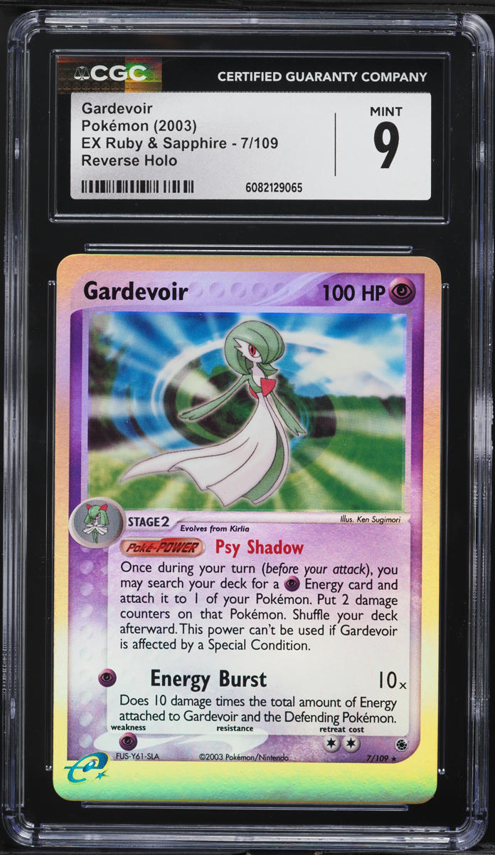 2003 Pokemon EX Ruby & Sapphire Reverse Holo Gardevoir #7 CGC 9 MINT on ...