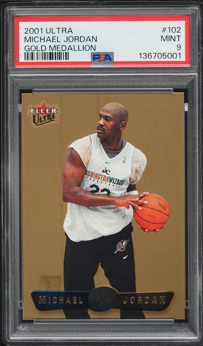 2001 Ultra Gold Medallion Michael Jordan #102 PSA 9 MINT