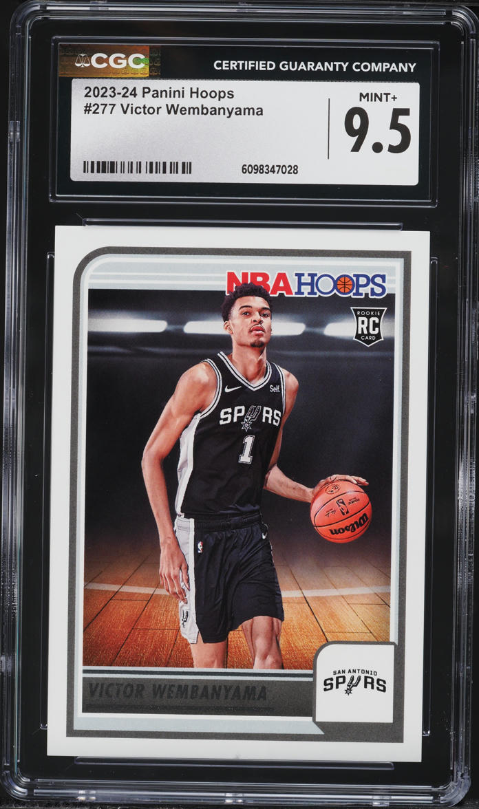 2023 Hoops Victor Wembanyama ROOKIE #277 CGC 9.5 MINT+