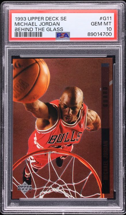 1993 Upper Deck SE Behind The Glass Michael Jordan #G11 PSA 10 GEM MINT