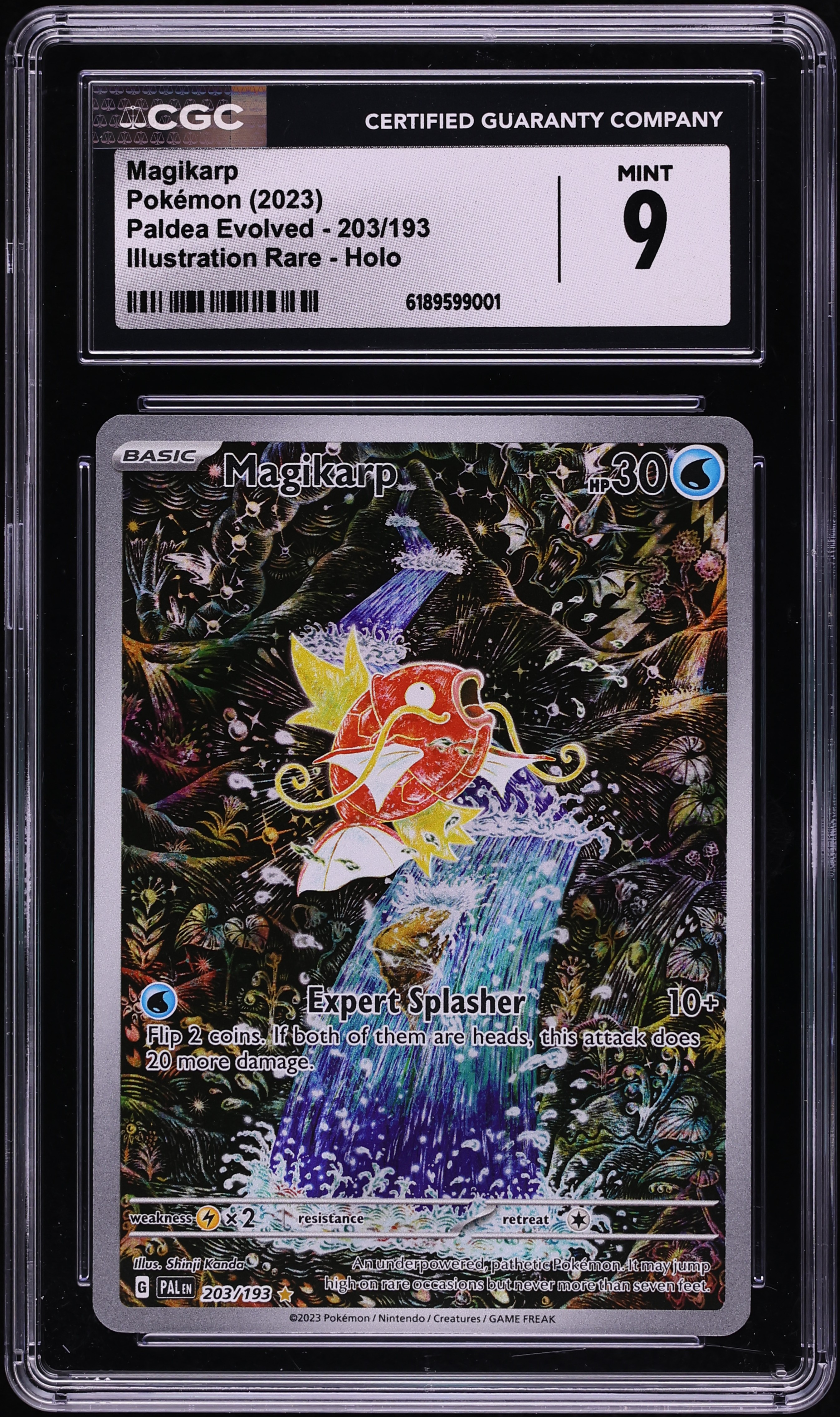 2023 Pokemon Scarlet & Violet Paldea Evolved IR Magikarp #203 CGC 9 MINT