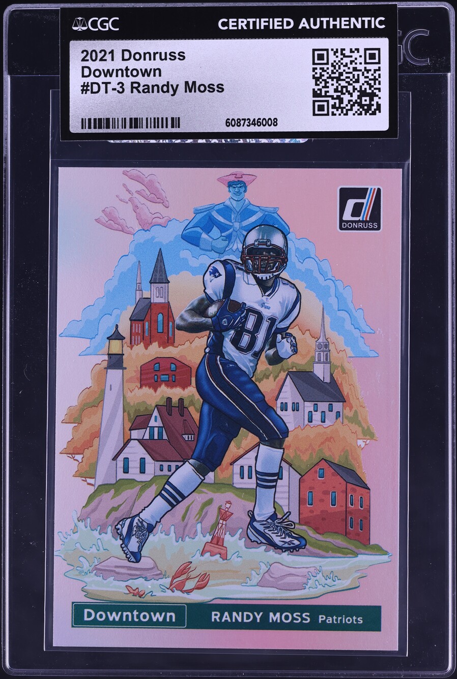 2021 Donruss Downtown Randy Moss #DT-3 CGC AUTH