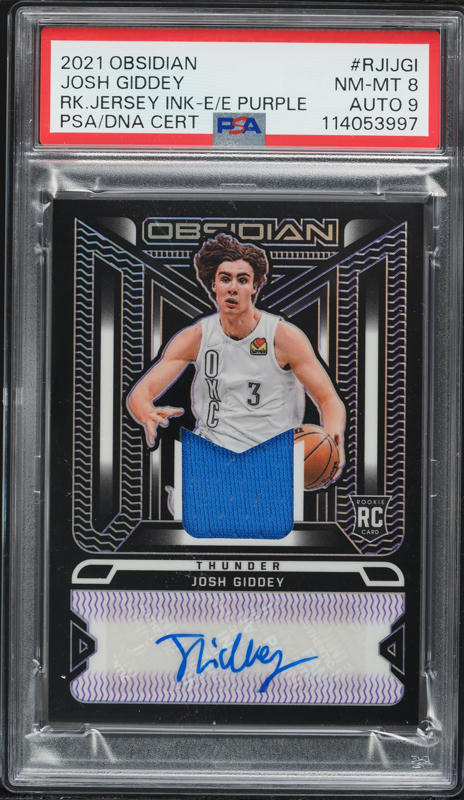 2021 Panini Mosaic Josh Giddey ROOKIE AUTO #RAMJGD PSA 10 GEM MINT
