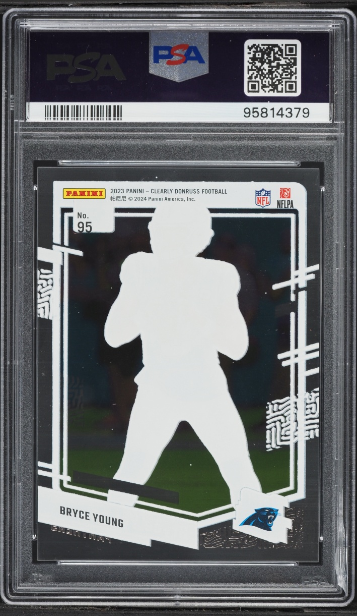 2023 Panini Clearly Donruss Bryce Young ROOKIE #95 PSA 10 GEM MINT