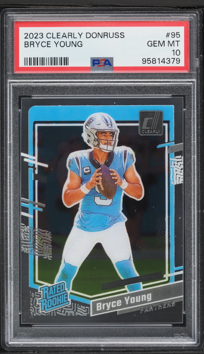 2023 Panini Clearly Donruss Bryce Young ROOKIE #95 PSA 10 GEM MINT