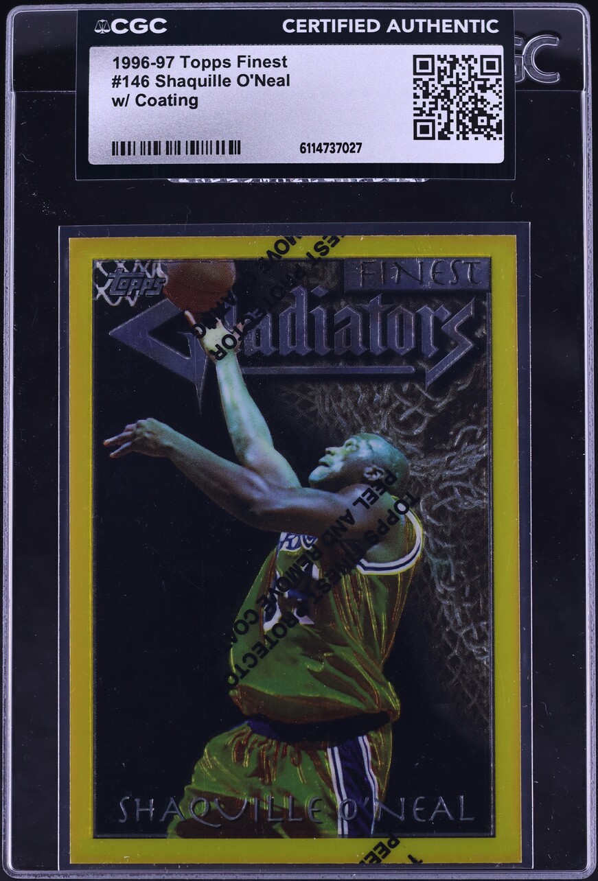 1996 Finest Gold w/ Coating Shaquille O'Neal #146 CGC AUTH