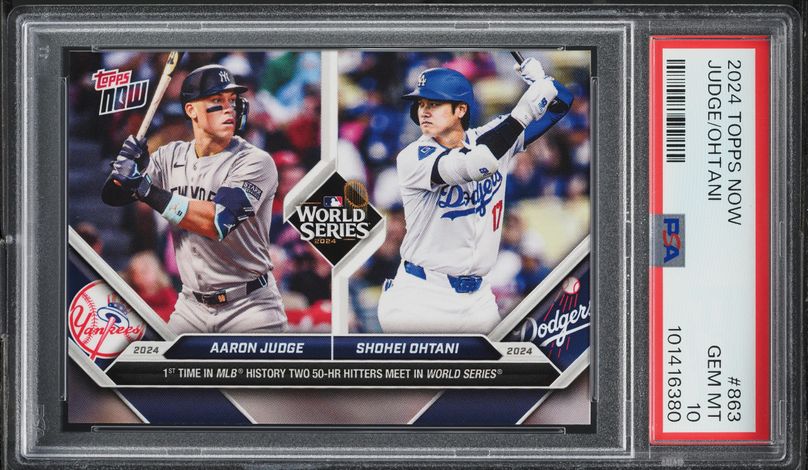 2025 Topps Chrome Gold Redemption MVP Winners Shohei Ohtani Aaron
