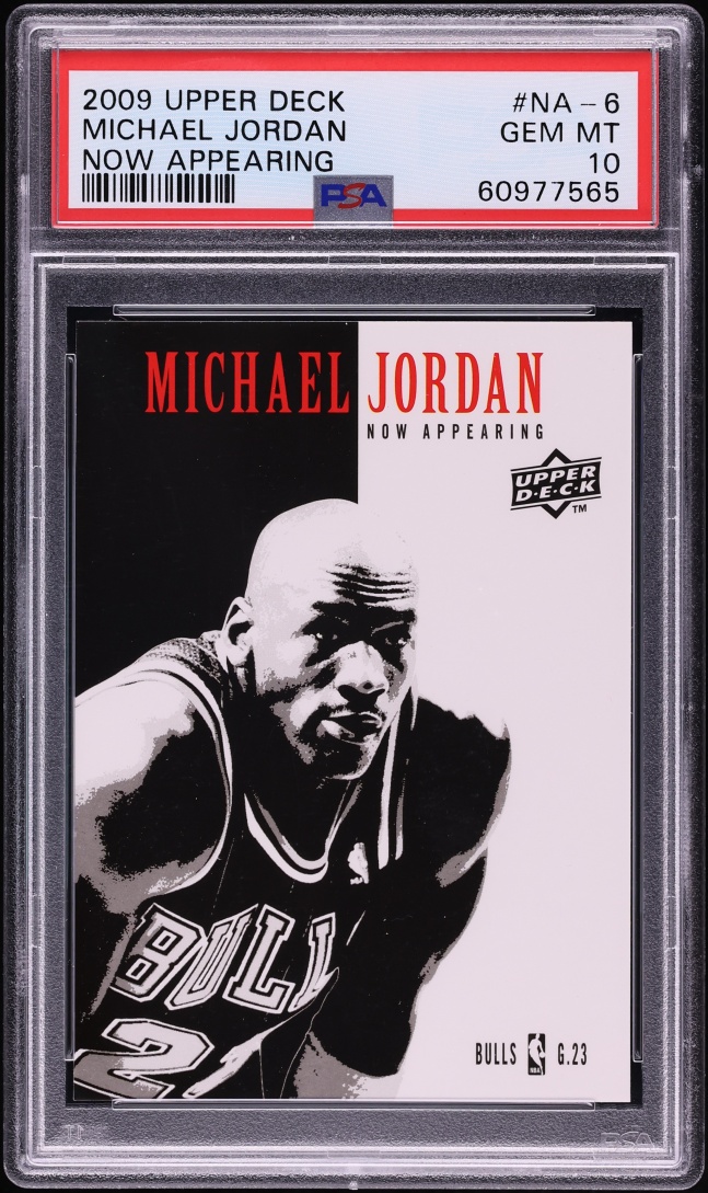 2009 Upper Deck Now Appearing Michael Jordan #NA-6 PSA 10 GEM MINT